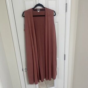 NWT - LulaRoe Sleeve-less Long Vest (M)
